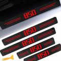 Door Sill Protectors for M-Serie M850i, Carbon Fiber Leather Front/Rear Door by CHIYLE