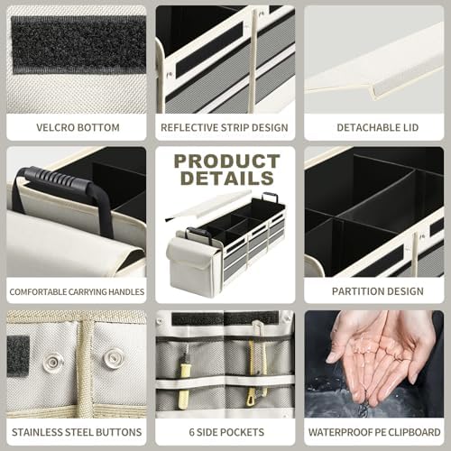 Car Trunk Organizer, Sturdy Storage - Image 3