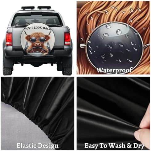 Rv Spare Tire Cover Wheel Funny Alpine Cow Tire Covers Wheel Protectors - Image 4