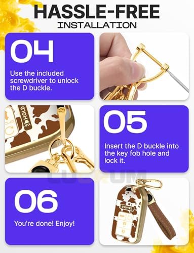 Lucrum Compatible with Honda Key Fob Cover & Keychain - Image 7