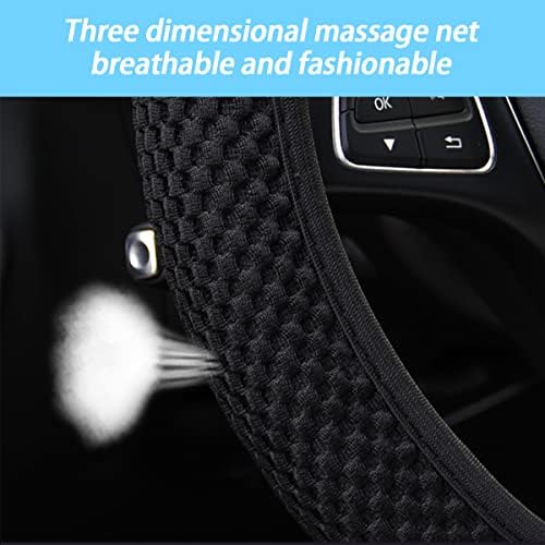 Moly Magnolia 15 Inch Steering Cover, Microfiber Ice Silk, Grass Green - Image 3