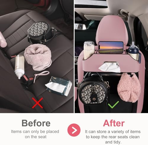 Car Seat Back Cup Holder, 4-in-1 Multifunctional Backseat Organizer - Image 2