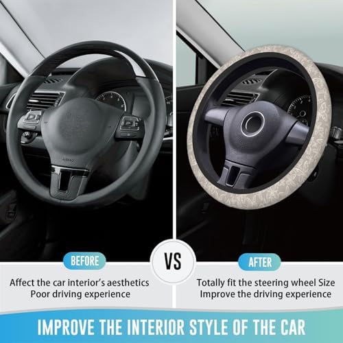 Steering Wheel Cover 15 Inch Breathable Anti Slip - Image 3