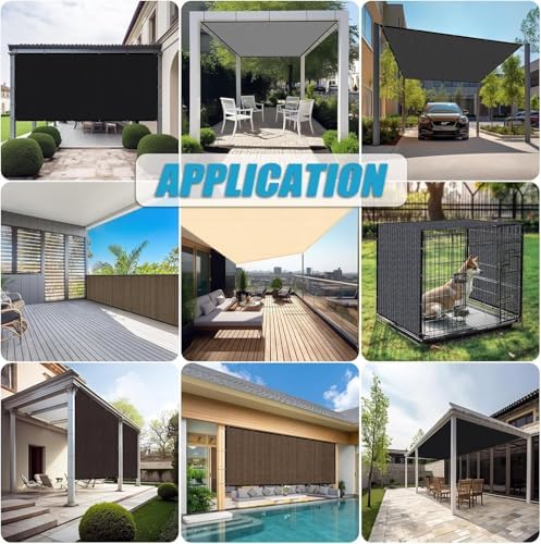 Amagenix 90% Pergola Shade Cover 10' X 10' Sun Shade Cloth - Image 7