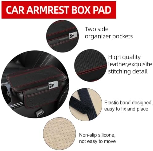 NBTEPEM 10 Pcs Car Floor Mats Full Set Car Accessories, Microfiber Leather - Image 5