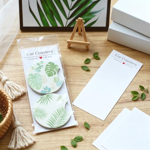 Vcekract 100 PCS Sublimation Blanks Car Coasters Packaging - Image 6