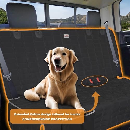 Reliadura Back Seat Cover for Dogs, Washable Bench Seat Covers for Trucks - Image 5
