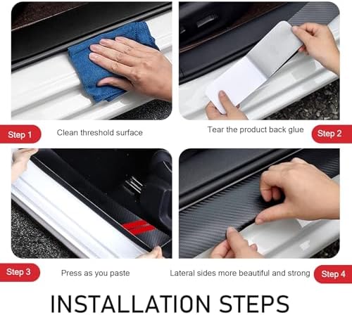 4PCS Door Sill Protector Compatible - Image 5