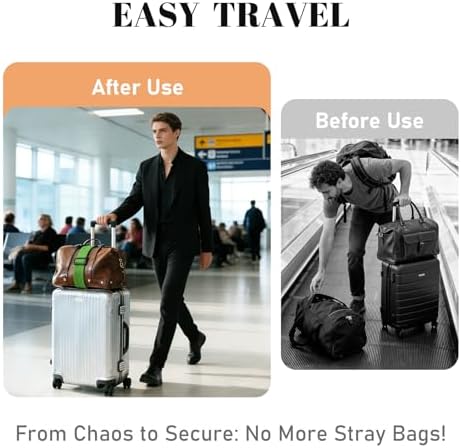 4 Pack Multi Use Strong Adjustable Luggage Connector Straps - Image 4