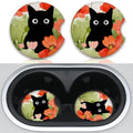 Car Coasters for Cup Holders, Balck Cat Cute Car Assecories for Women, 2.75" by Unknown