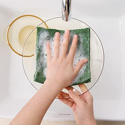 Homaxy 100% Cotton Waffle Weave Kitchen Dish Cloths 24-Pack, Grass Green - Image 4