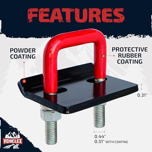 Vehiclex 2-Pack Anti-Rattle Hitch Tightener Clamps - Image 2