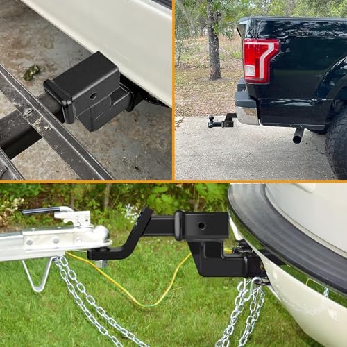 Nilight Trailer Hitch Extension 4 Inch Rise or Drop Extend 5" 7" 9" Length - Image 7