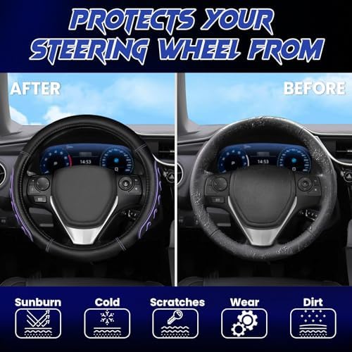 Ventilated Heart-Shaped Steering Wheel Cover - Image 4