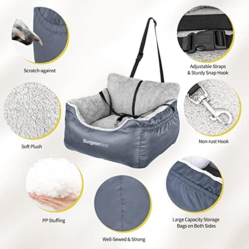BurgeonNest Dog Car Seat for Small Dogs & Cats Under 25 lbs - Image 5
