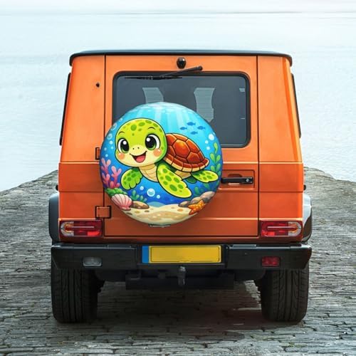 Sea Turtle Spare Tire Cover Weatherproof Wheel Protectors Universal Wheel Covers - Image 6