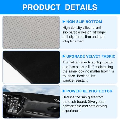 Autorder Dashboard Cover Mat for 2025 2026 Subaru Forester Accessories Dash - Image 6