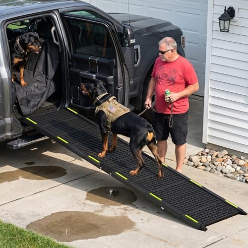 Folding Dog Ramp for Car 67" Long x 16" Wide Portable for Large Dogs - Image 7