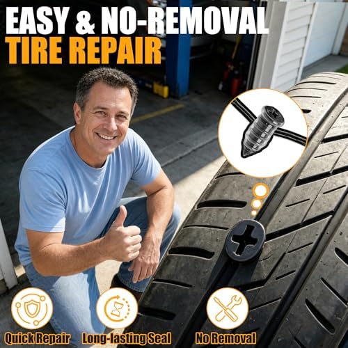 60PCS Tire Repair Rubber Nail Kit | Vacuum Tire Screw Plug - Image 7