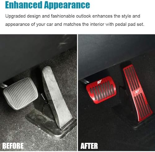LEXLEY 2PCS Aluminum Brake Gas Pedal Covers - Image 3