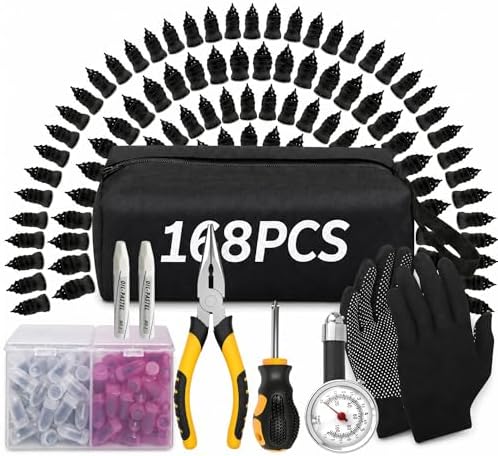 Tire Plug Kit, Tire Repair Kit – 168PCS Rubber Nails & Screws by Unknown