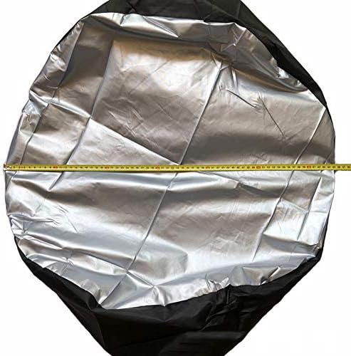 Car Black Sliver 13-19'' Spare Tire Tyre Wheel Cover Bag - Image 7