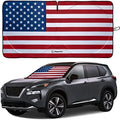 American Flag Windshield Sun Shade, High-Resolution Car Shield by Magnelex