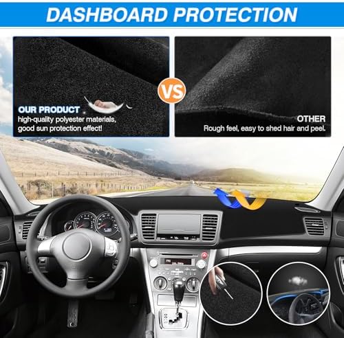 CARTIST Dash Cover for 2005-2009 Subaru Outback Accessories Dashboard Cover Mat - Image 5
