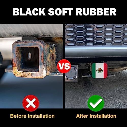 Mexico Flag Trailer Hitch Covers - Image 5