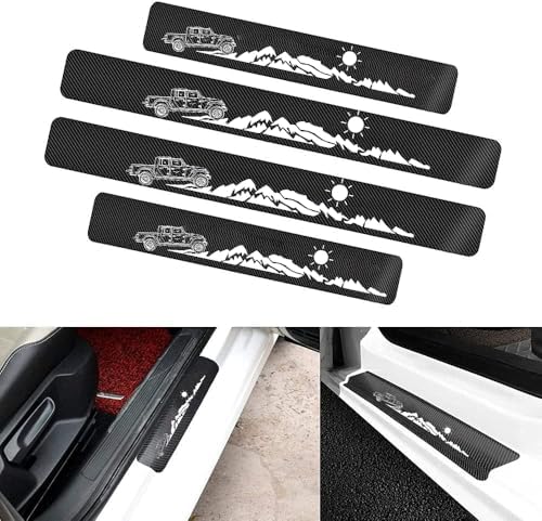4 Pieces Car Door Sill Protector fit - Image 2