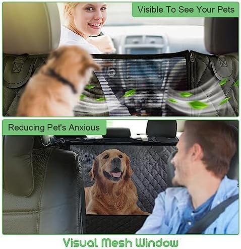 Vailge 100% Waterproof Convertible Dog Car Seat Covers, Waterproof Dog Seat - Image 2