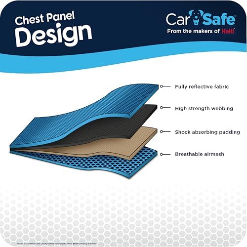 Carsafe Crash Tested Dog Harness Blue X Small - Image 5