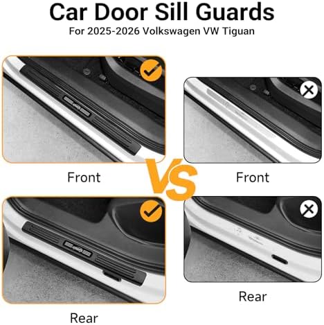 4PCS Door Sill Guard for Volkswagen VW Tiguan 2025 2026 S/SE/SEL/R Line - Image 2