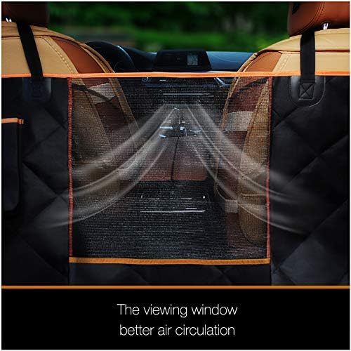 Luxury Dog Car Seat Cover for Back Seat Breathable Mesh Window Dog Hammock for - Image 4