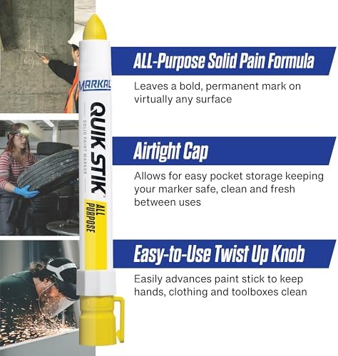 Markal 61053 Quik Stik Twist Long-Lasting Solid Paint Marker - Image 2