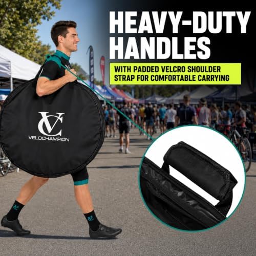 VeloChampion Waterproof Nylon Bike Wheel Bag, Medium 700c-26", 2 Pack - Image 7