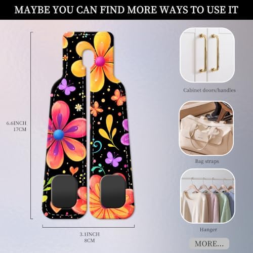 PU Leather Car Seat Hook, Storage Headrest Hanger, Cute Car Backseat Organizer - Image 4