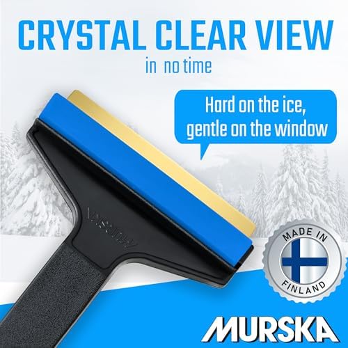 Ice Scraper Long Handle 2 Pack Car Ice Scraper Brass Blade 14, 5 inch Ice - Image 3