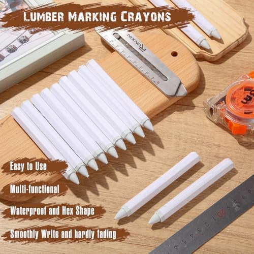 MotiMind 60 Pcs Industrial Lumber Crayons Bulk Wax Tire Marker Construction - Image 2