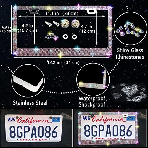 NBTEPEM 27 PCs Multicolor Bling Car Accessories Set - Image 3
