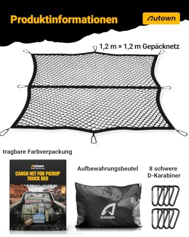 AUTOWN Cargo Net for Pickup Truck Bed - Image 3