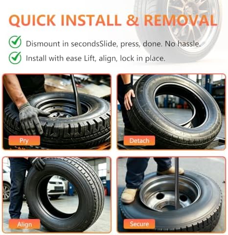 Tire Bars for Semi Tires, Heavy Duty tire Iron for tire Tools for Changing Tires - Image 3