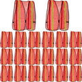 Haysandy 20 Pcs High Visibility Vest Reflective Safety Vest, BrightOrange by Haysandy