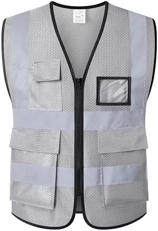 Reflective Safety Vest for Men Women Construction Vest ANSI Standard AP1 by ASIPHITU