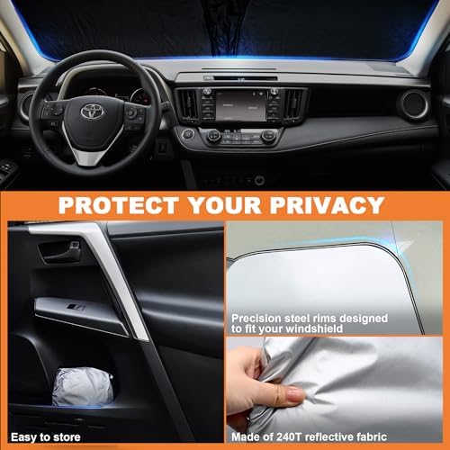 Foldable Front Windshield Sunshade fit - Image 4