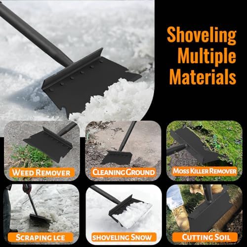 Garden Flat Shovel Scraper, Heavy Duty Outdoor Floor Scraper - Image 2