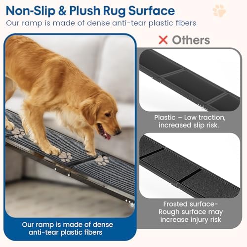 HBTower 71" L x 17.3" W Folding Dog Car Ramp - Image 6