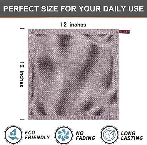 Kitinjoy 100% Cotton Waffle 6-Pack Kitchen Towels, Mixed Color - Image 5