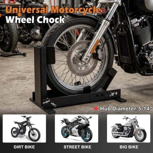 Motorcycle Wheel Chock, Adjustable Front Wheel Stand - Image 7