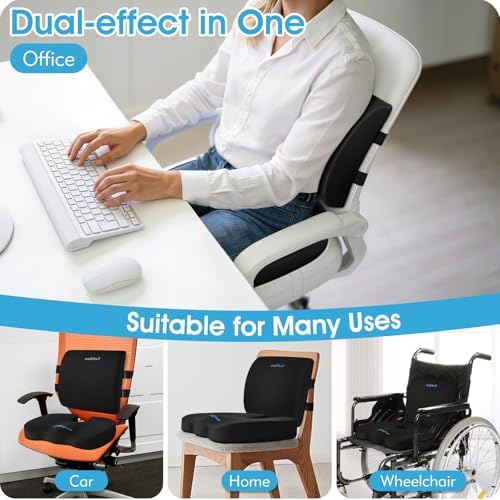 CushZone X-Large Seat Cushion and Lumbar Support Pillow - Image 5